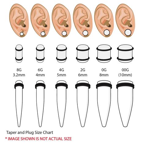 8g ear|size 8 gauges for ears.